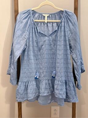 Matilda Jane Light Blue Cotton Peasant Top